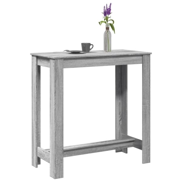 vidaXL Baaripöytä harmaa Sonoma 102x50x103,5 cm tekninen puu