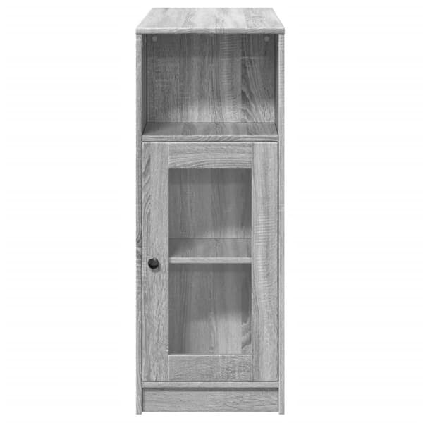 vidaXL Baaripöytä/telineet harmaa Sonoma 101x40x103,5 cm tekninen puu