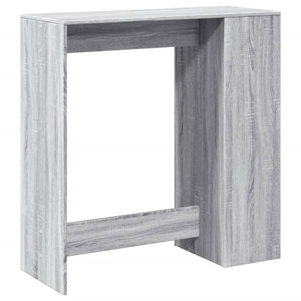 vidaXL Baaripöytä/telineet harmaa Sonoma 101x40x103,5 cm tekninen puu