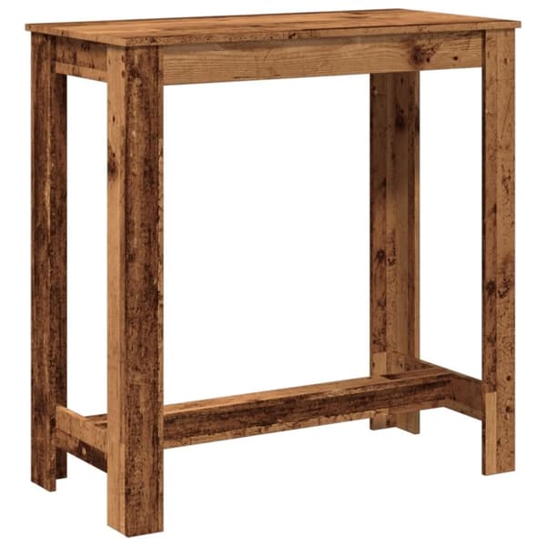 vidaXL Baaripöytä vanha puu 102x50x103,5 cm tekninen puu