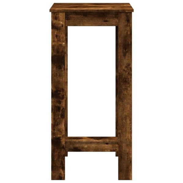 vidaXL barbord 51x50x103,5 cm konstrueret træ røget egetræsfarve