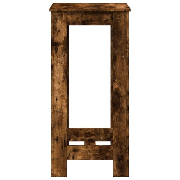 vidaXL barbord 51x50x103,5 cm konstrueret træ røget egetræsfarve