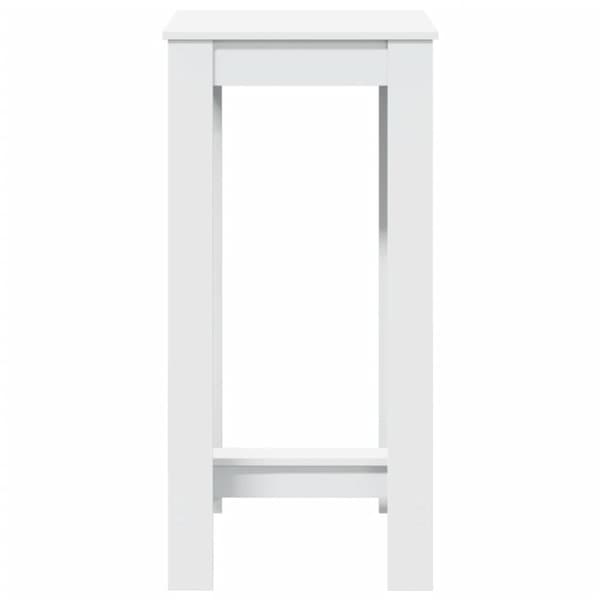 vidaXL barbord 51x50x103,5 cm konstrueret træ hvid