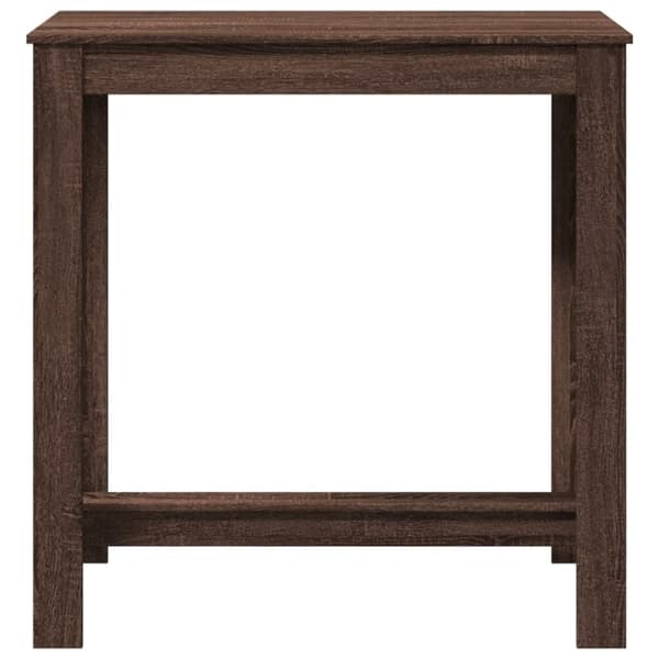 vidaXL Barbord brun ek 102x50x103,5 cm konstruerat trä