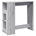 Miniatyrbilde 3 av 11: vidaXL Barbord med stativer grå sonoma 101x40x103,5 cm konstruert tre