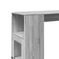 Miniatyrbilde 10 av 11: vidaXL Barbord med stativer grå sonoma 101x40x103,5 cm konstruert tre