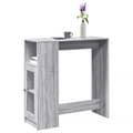 Miniatyrbilde 2 av 11: vidaXL Barbord med stativer grå sonoma 101x40x103,5 cm konstruert tre