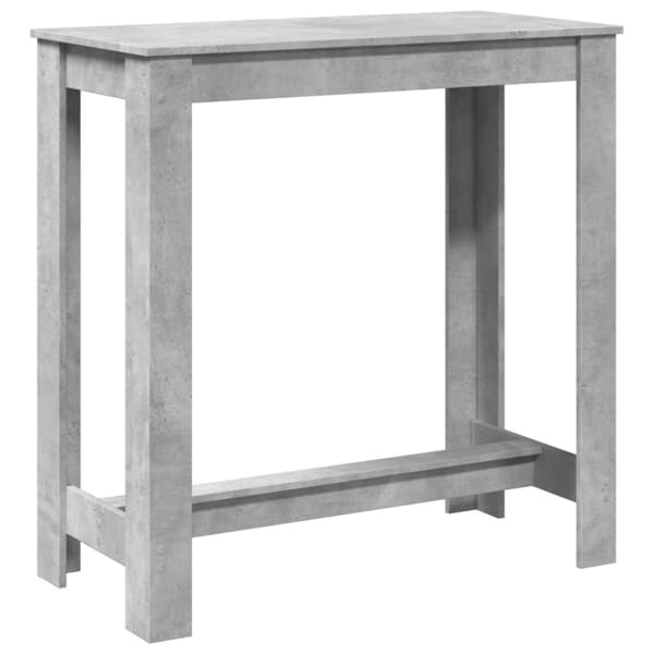 vidaXL Barbord betonggrå 102x50x103,5 cm konstruert tre