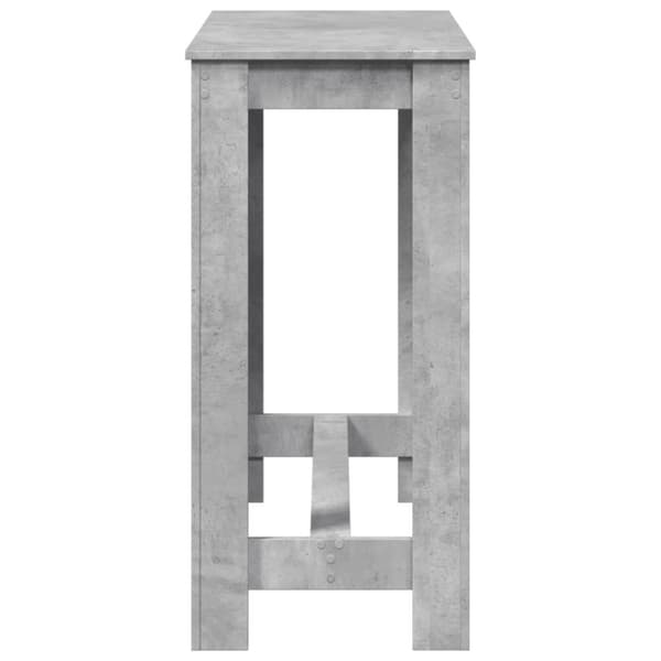 vidaXL Barbord betonggrå 102x50x103,5 cm konstruert tre