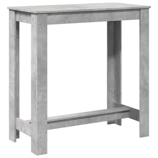 vidaXL Barbord betonggrå 102x50x103,5 cm konstruert tre