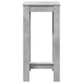 Miniatyrbilde 5 av 11: vidaXL Barbord betonggrå 51x50x103,5 cm konstruert tre