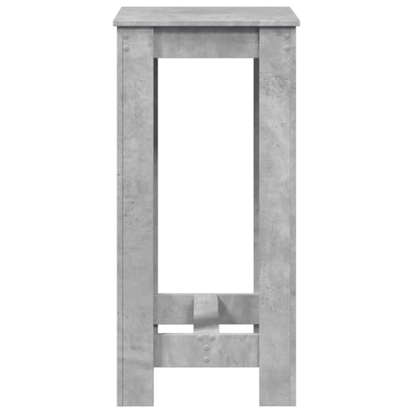 vidaXL Barbord betonggrå 51x50x103,5 cm konstruert tre