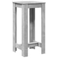 Miniatyrbilde 7 av 11: vidaXL Barbord betonggrå 51x50x103,5 cm konstruert tre