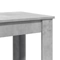 Miniatyrbilde 8 av 11: vidaXL Barbord betonggrå 51x50x103,5 cm konstruert tre