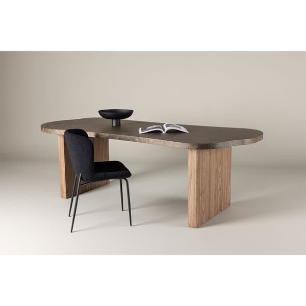 Eleonora spisebord oval 100x230 cm brun.