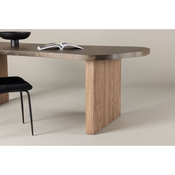 Eleonora spisebord oval 100x230 cm brun.