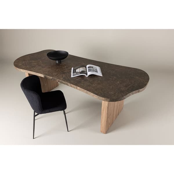 Eleonora spisebord oval 100x230 cm brun.