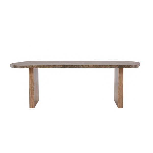 Eleonora spisebord oval 100x230 cm brun.