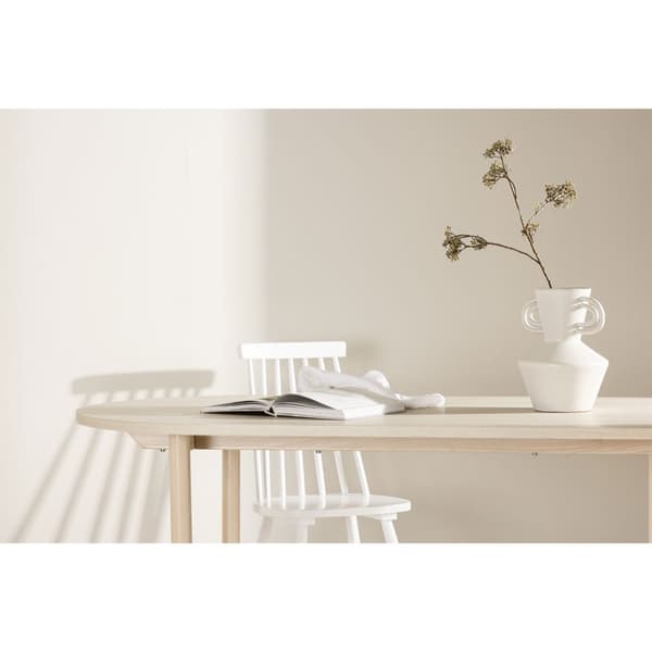 Andy spisebord oval 90x180 cm whitewash.