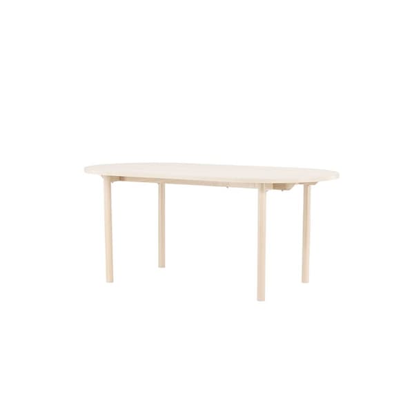 Andy spisebord oval 90x180 cm whitewash.