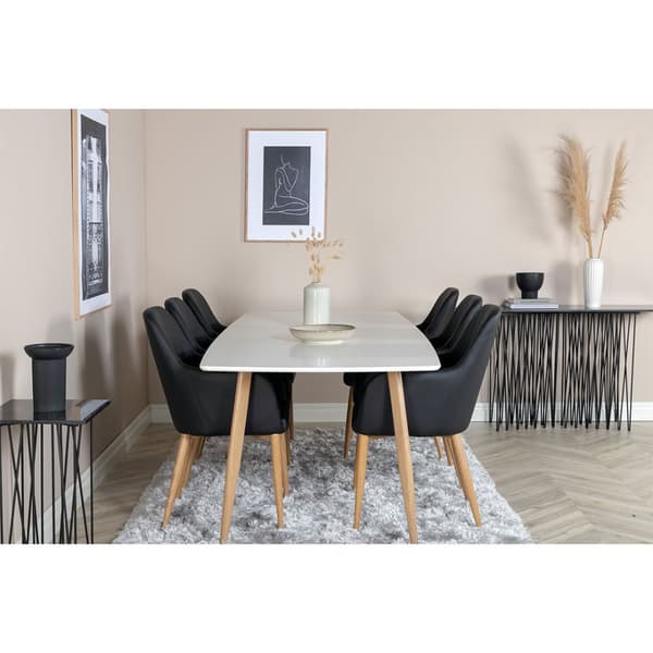 Polar spisebord 100x240 cm hvit.