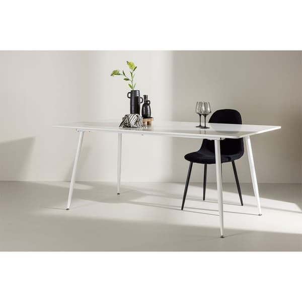 Silar spisebord 90x180 cm hvit.