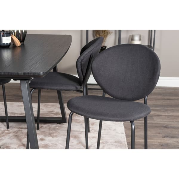 Inca spisebord 85x160 cm svart.