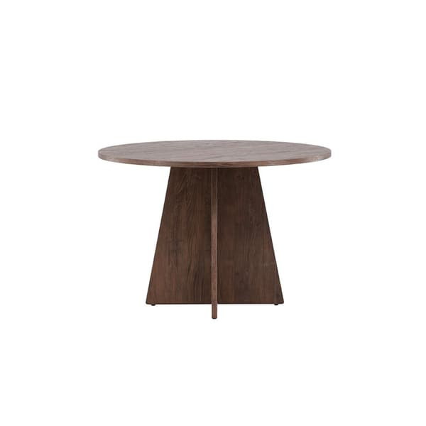 Bootcut spisebord Ø110 cm mocca.