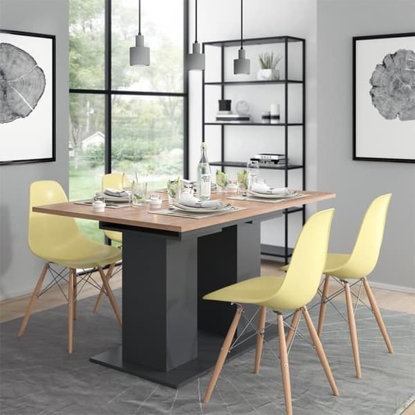 Vicco Dix Matbord, antracit, 140 x 90 cm