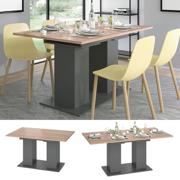 Vicco Dix Matbord, antracit, 140 x 90 cm