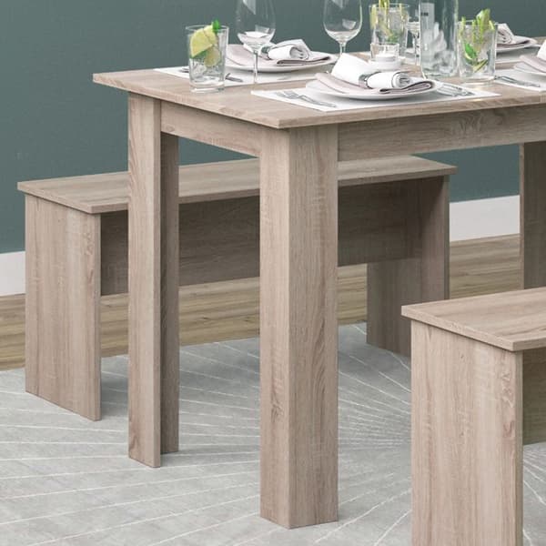 Vicco Bordsset Sittgrupp Matset Sentio Sonoma 110 cm Matbordsbänk