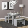 Miniatyrbild 4 av 6: Vicco Bordsset Sittgrupp Matset Sentio Beton 80 cm Matbordsbänk