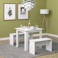 Miniatyrbild 4 av 6: Vicco Bordsset Sittgrupp Matsalsset Sentio antracit ek 80 cm Matsalsbord Bänk