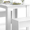 Miniatyrbild 6 av 6: Vicco Bordsset Sittgrupp Matsalsset Sentio antracit ek 80 cm Matsalsbord Bänk
