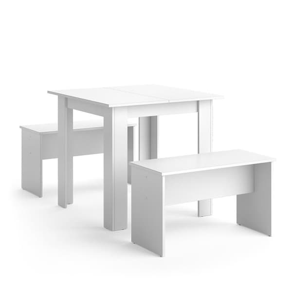 Vicco Bordsset Sittgrupp Matsalsset Sentio antracit ek 80 cm Matsalsbord Bänk