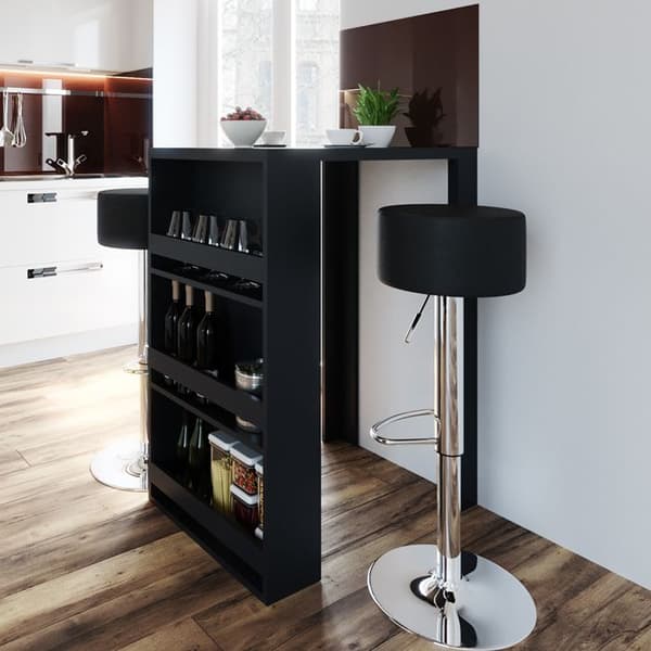 Vicco Barbordsset, antracit, 80 x 57 cm med 2 barstolar
