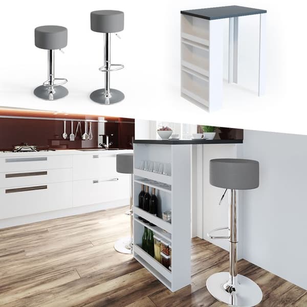 Vicco Bar bord, Vit, 57 x 80 cm