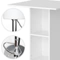 Miniatyrbild 6 av 6: Vicco Rodeo Barbordsset, Vit, 70 x 70 cm med 2 barstolar