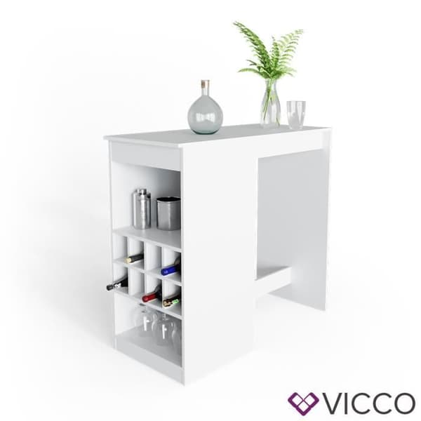 VICCO barbord ROSS vitt bistro barbord