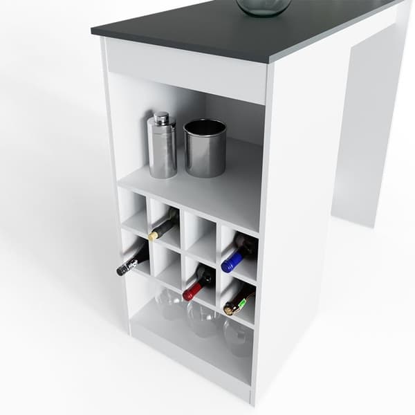 Vicco Ross barbord, vit/antracit, 115 x 50 cm
