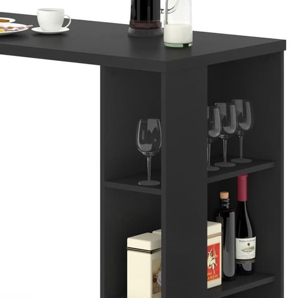 VICCO barbord NOEL barbord svarta förvaringsfack 120 x 105,6 x 60 cm
