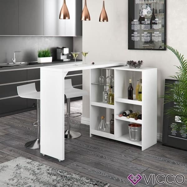 Vicco VEGA vit våtbar ståbord bistrobord köksbord