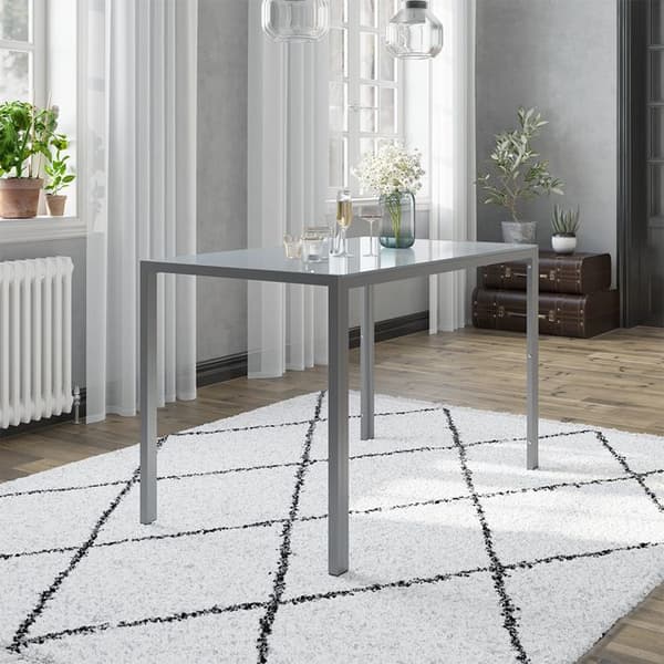 Vicco Stort Matbord, Grå, 120 x 75 cm