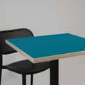 Miniatyrbild 4 av 4: Bord 70 x 70 cm - Dina modell blå träkanter