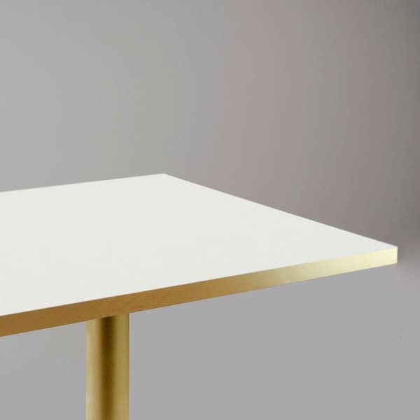 Bord 70 x 70 cm Rom vit bistro