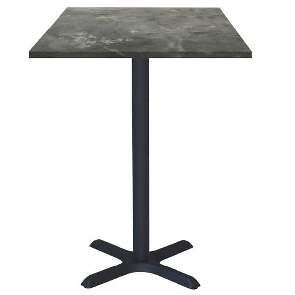 Högt bord 60 x 60 cm - Dina metallisk sten modell