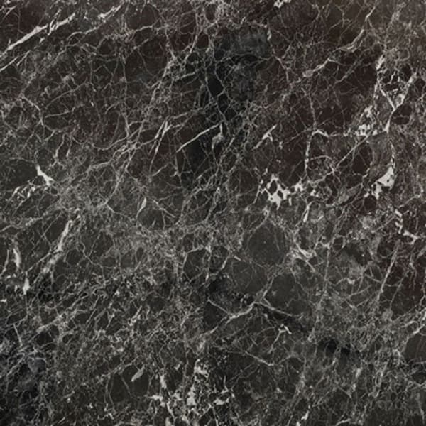 Högt bord 60 x 60 cm Rome bistro blank svart marmor