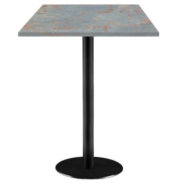 Ståbord 60 x 60 cm - rostgrå Rom modell