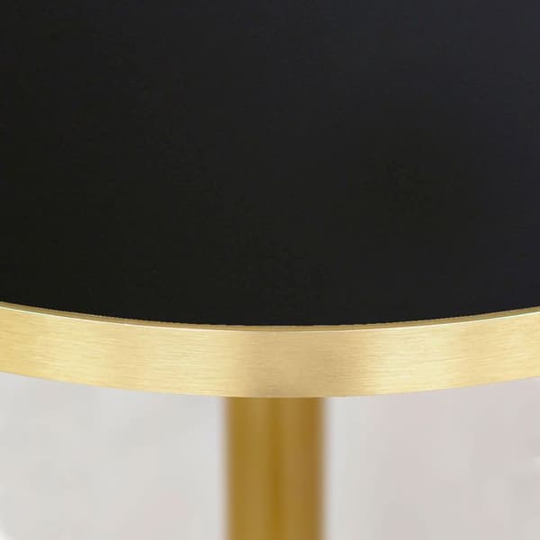 Runt bord Ø 120 cm Rom svart bistro