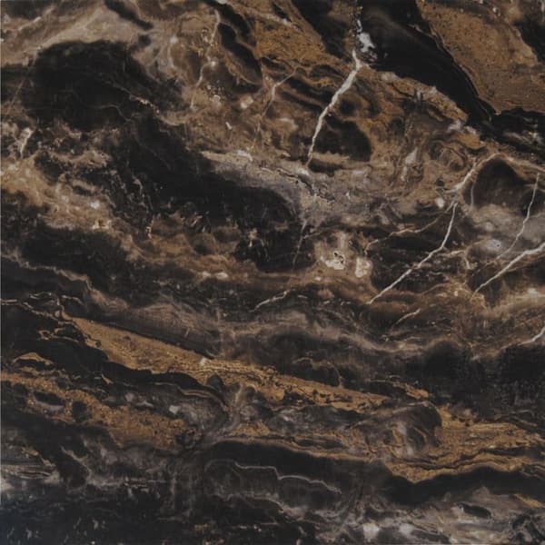 Högt bord 60 x 60 cm Rom bistro blank ådrad marmor